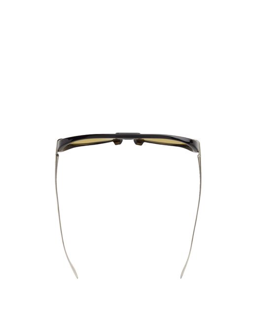 Bottega Veneta Metallic Eyewear Aviator Frame Sunglasses for men