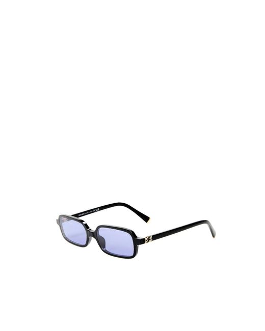 Miu Miu White Rectangular Sunglasses