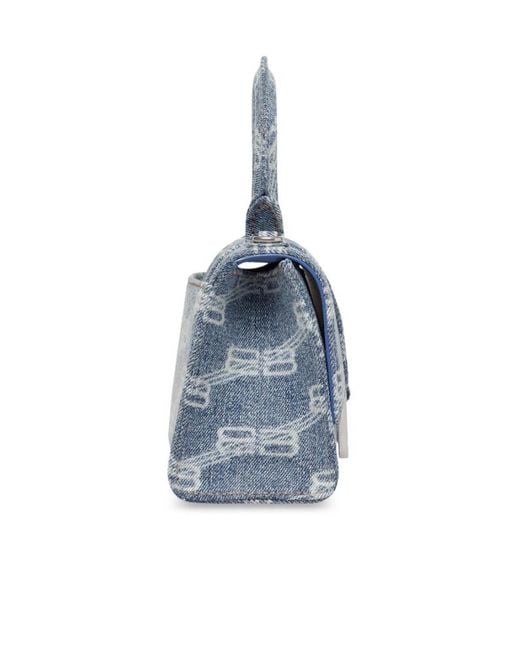 Balenciaga Blue Hourglass Shoulder Bag