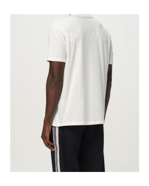 ARMANI EXCHANGE White Short-Sleeved T-Shirt for men