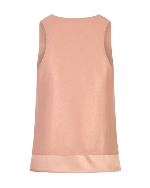 Peserico Pink Metallic-Finish Layered Top
