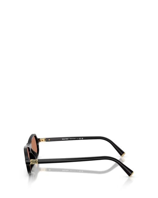 Miu Miu White Logo-Detail Sunglasses
