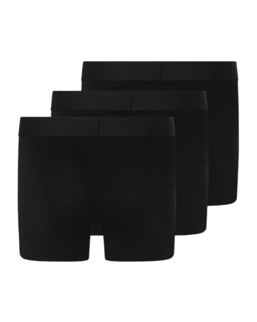 Versace Black Logo Intarsia Three-Pack Boxers for men
