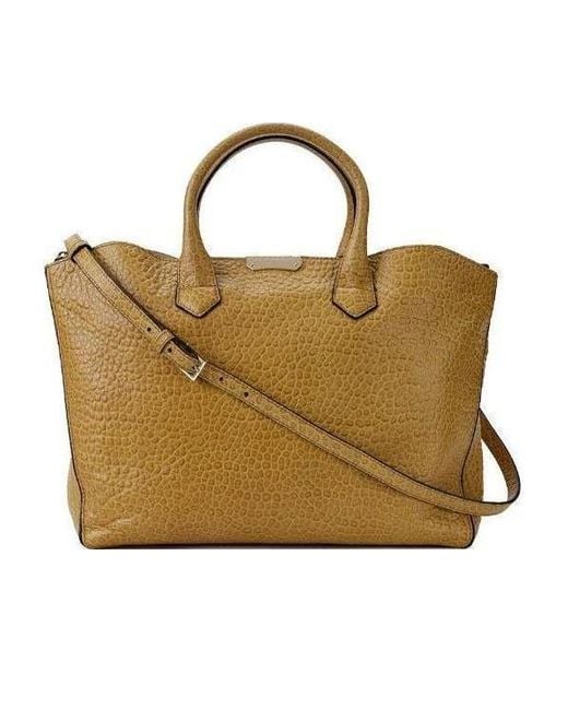 Burberry Metallic Crocodile Embossed Handbag