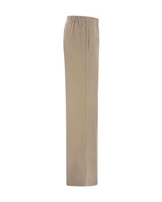 Herno Natural Elastic Waist Resort Trousers