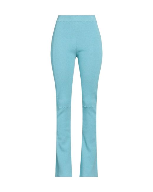 Jacquemus Blue Plain Colour Casual Trouser