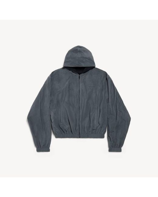 Balenciaga Blue Cursive Reversible Tracksuit Jacket for men