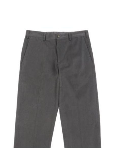 Paul & Shark Gray Straight Casual Pants for men