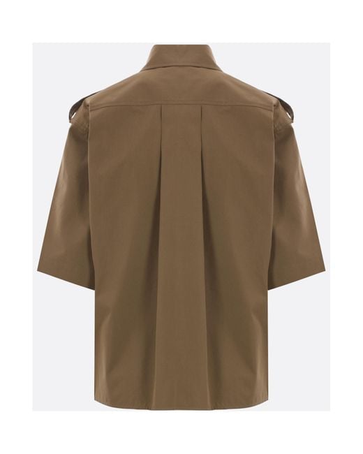 Aspesi Brown Classic Button-Up Top