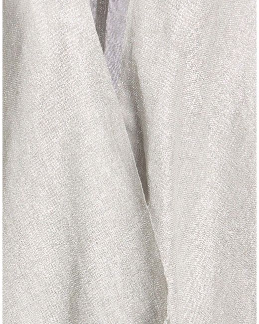 Brunello Cucinelli White Metallic Tassel Cape
