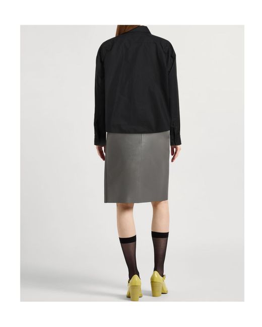 Balenciaga Black Solid Colour Shirts Blouses
