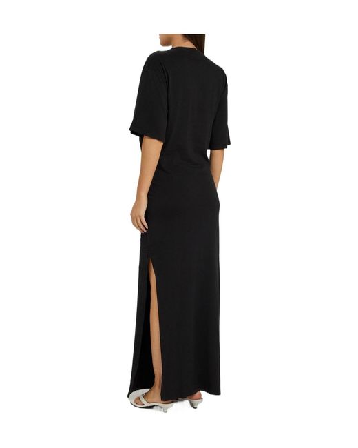 Agolde Black Solid-Color Comfortable Dress