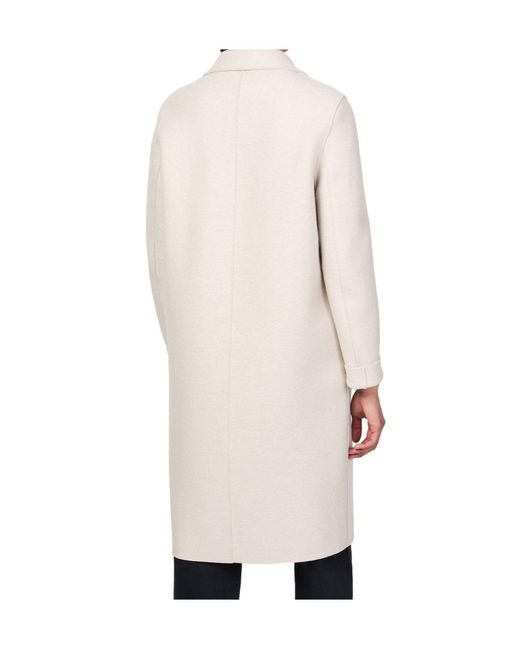 Harris Wharf London Natural Long Sleeve Coat