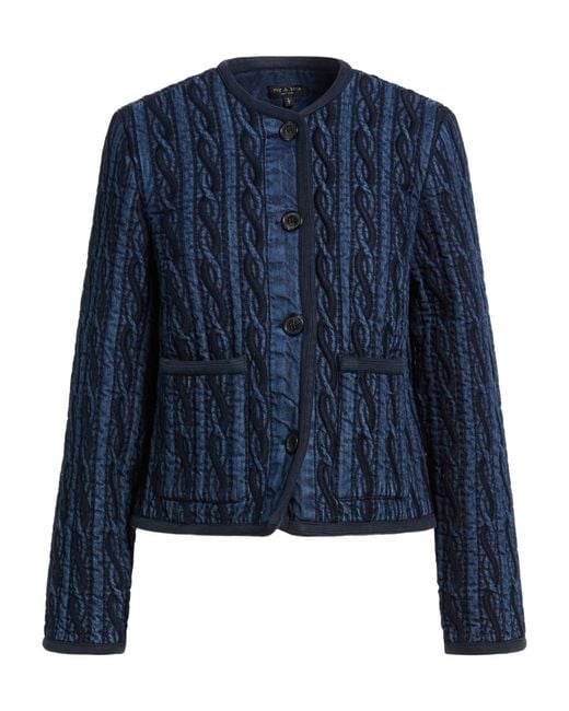 Rag & Bone Blue Plain Colour Denim Jackets
