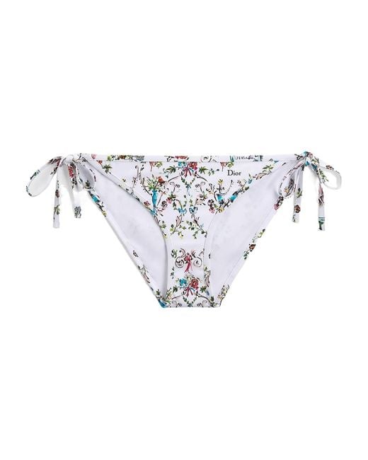 Dior White Iviera Bikini Bottom