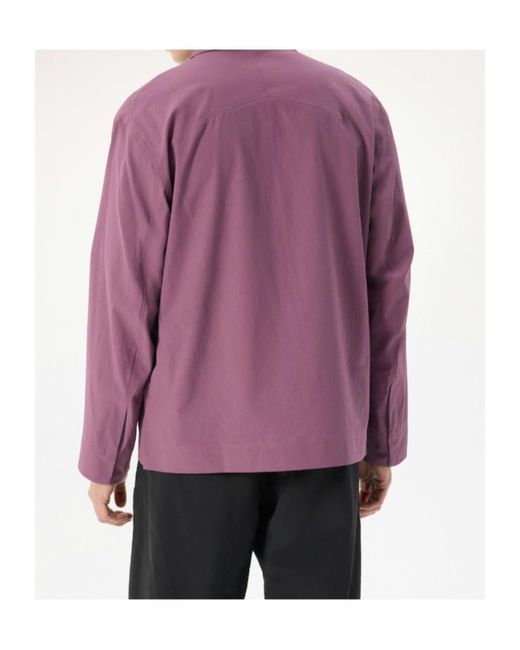 Veilance Purple Cusec Shirt Ls for men
