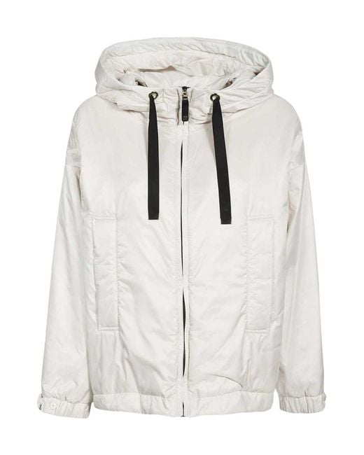 Max Mara Gray Hooded Casual Jacket