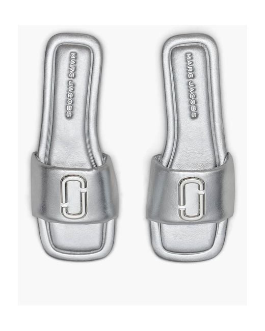 Marc Jacobs White Logo Slippers