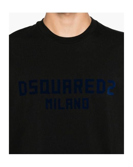DSquared² Black Cool Fit Milano T-Shirt for men