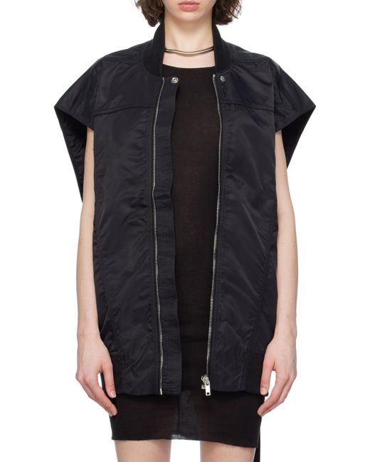 Rick Owens Black "Jumbo Flight" Vest