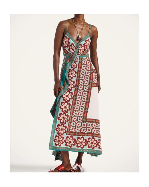 LaDoubleJ Natural Turn Around Floral-Print Maxi Dress
