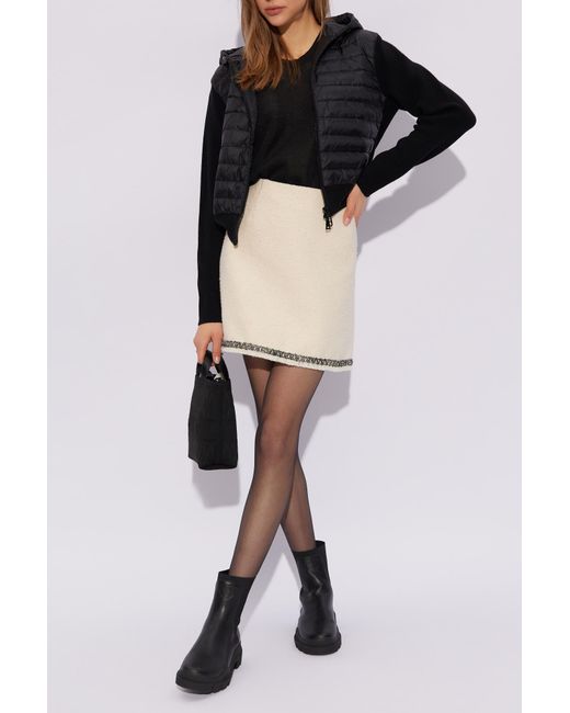 Moncler Black Metallic Effect Top
