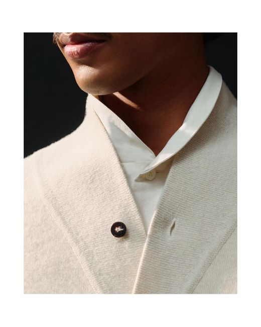 Jacquemus White Button-Up Knit Cardigan for men
