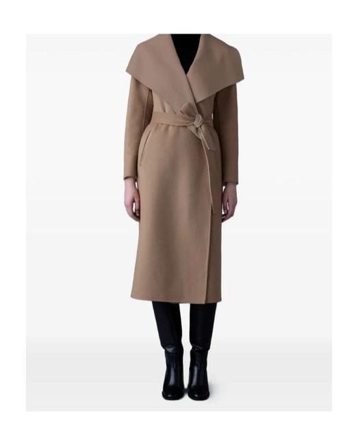 Mackage Brown Mai-Cn Belted Coat