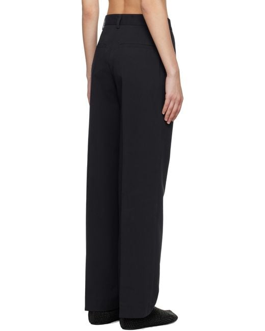 Totême Blue Pleated Trousers