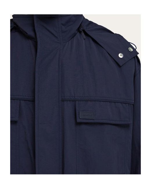 Ferragamo Blue Utility Jacket for men
