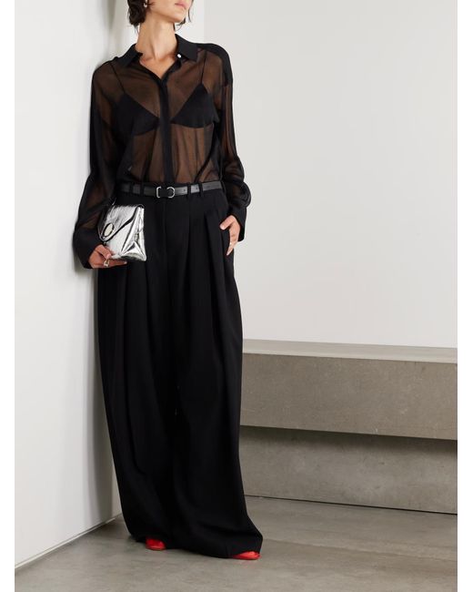 Proenza Schouler Black Smithson Long-Sleeved Shirt