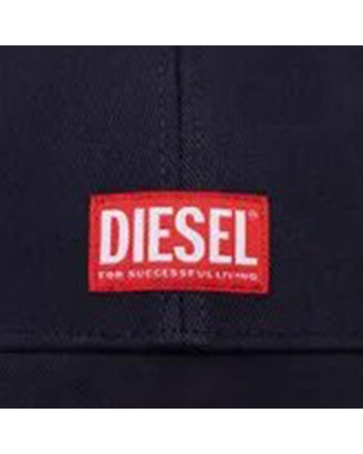 DIESEL Blue Logo Hat for men