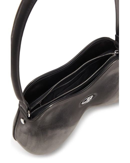 DIESEL Gray Double-D Shoulder Bag