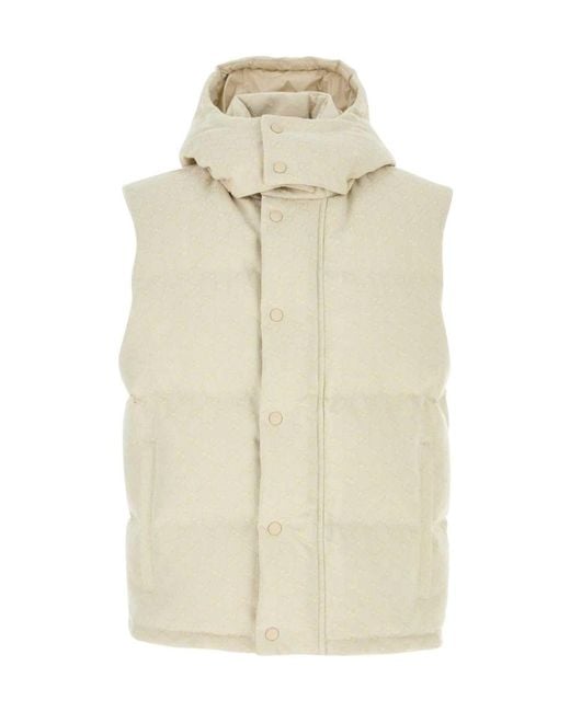 Gucci White Sleeveless Down Jacket for men