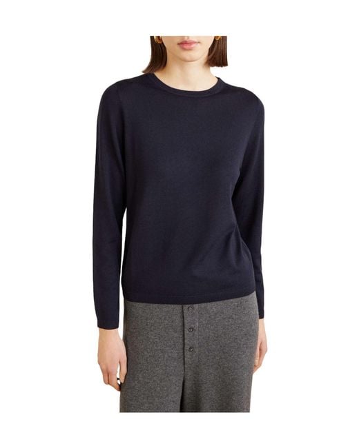 Allude Blue Wool Sweater
