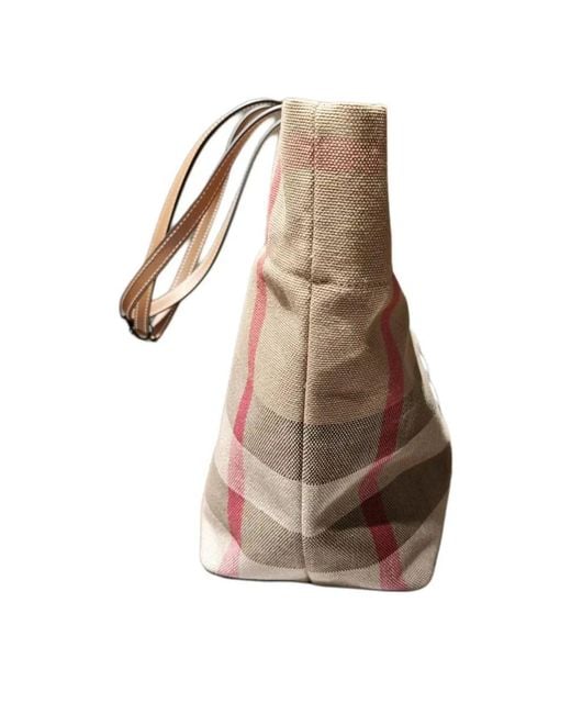Burberry White Medium London Tote