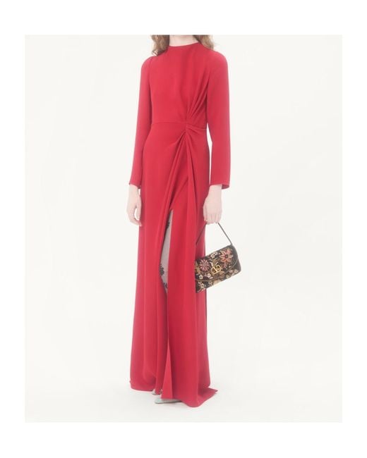Valentino Red Long Cady Couture Dress