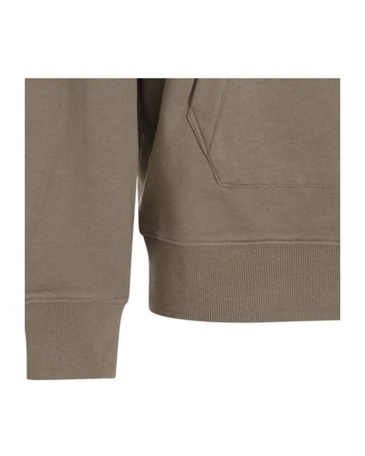 C P Company Gray Long-Sleeve Hooded Sweatshirt for men