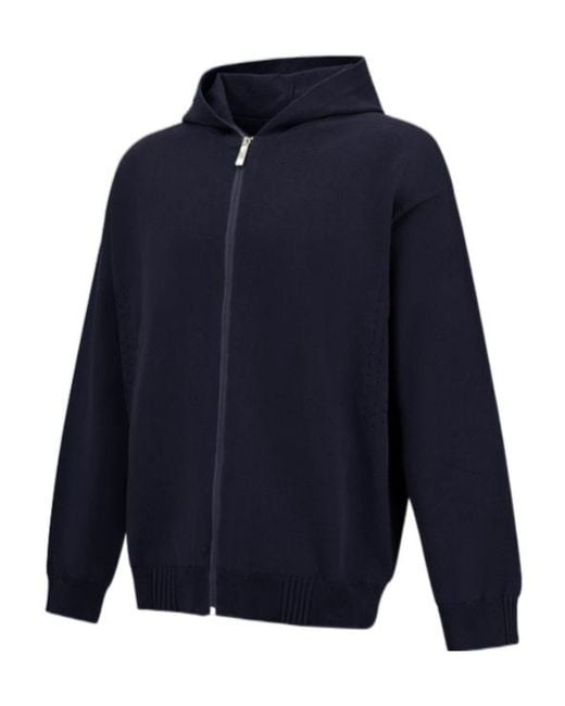 Herno Blue Laminar Hoodie for men