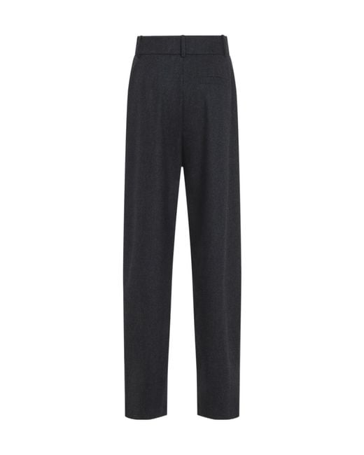 Giorgio Armani Blue Pleated Tailored Pants