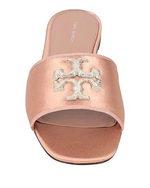 Tory Burch Pink Logo Slippers