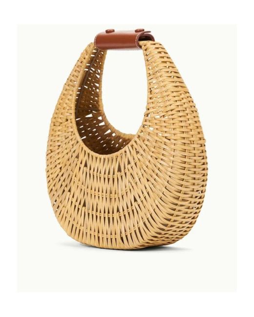 Staud Metallic Rattan Shoulder Bag