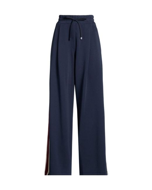 Weekend by Maxmara Blue Solid-Colored Sweatpants