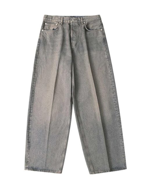 Haikure Gray Bethany M High-Waisted Wide-Leg Jeans for men