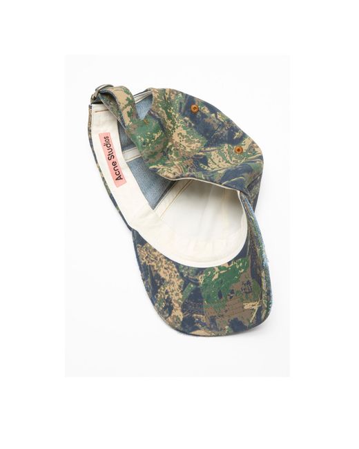 Acne Green Pattern Hat