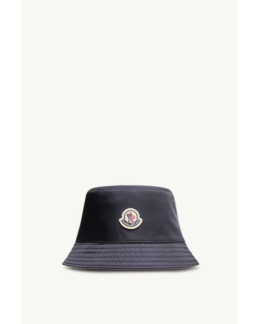 Moncler Natural Logo Patch Reversible Bucket Hat