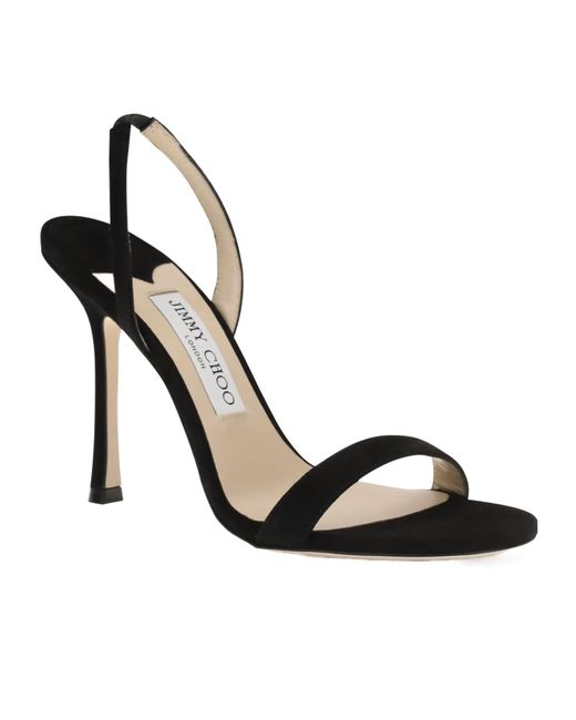 Jimmy Choo Black Jenn 100 Sandals