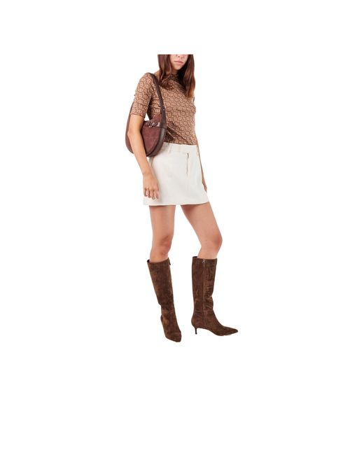 Ralph Lauren Brown Suede Knee-High Boot
