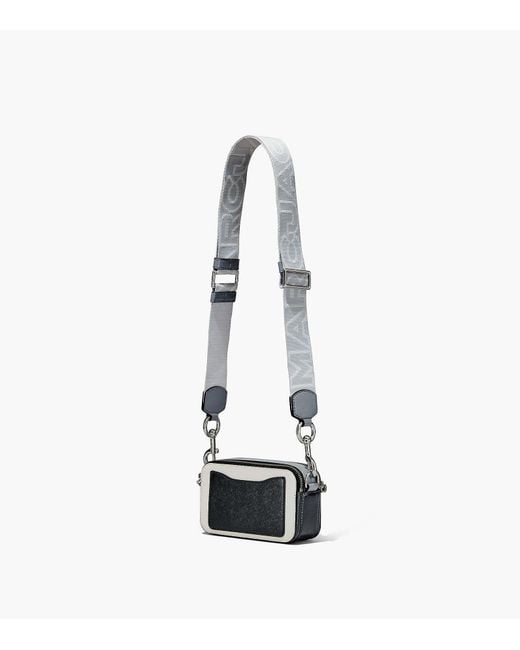 Marc Jacobs Metallic The Snapshot Logo Plaque Crossbody Bag
