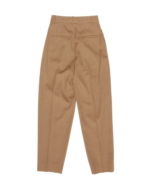 Rohe Natural Casual Trousers With Belt Loops